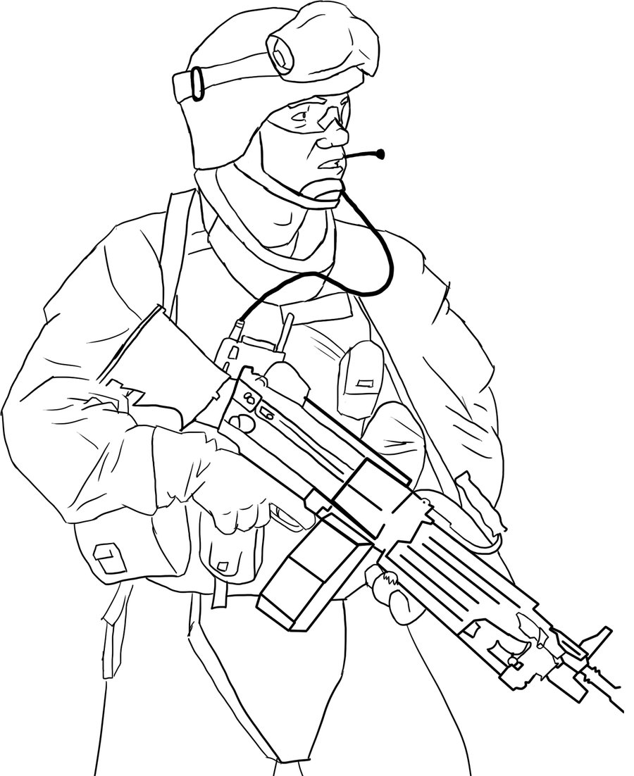 900x1102 Drawn Soldiers Us Army