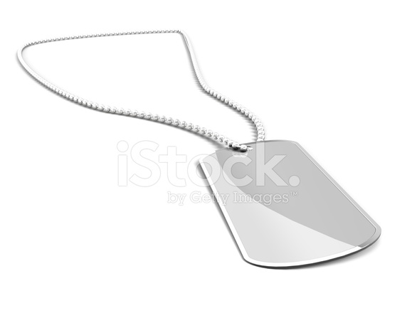 586x440 Us Army Dog Tag On White Background Stock Photos