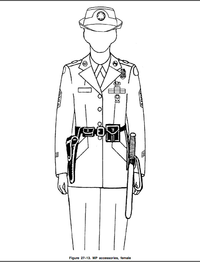 700x915 Army Regulation 670 1 Military Police Accessories Section