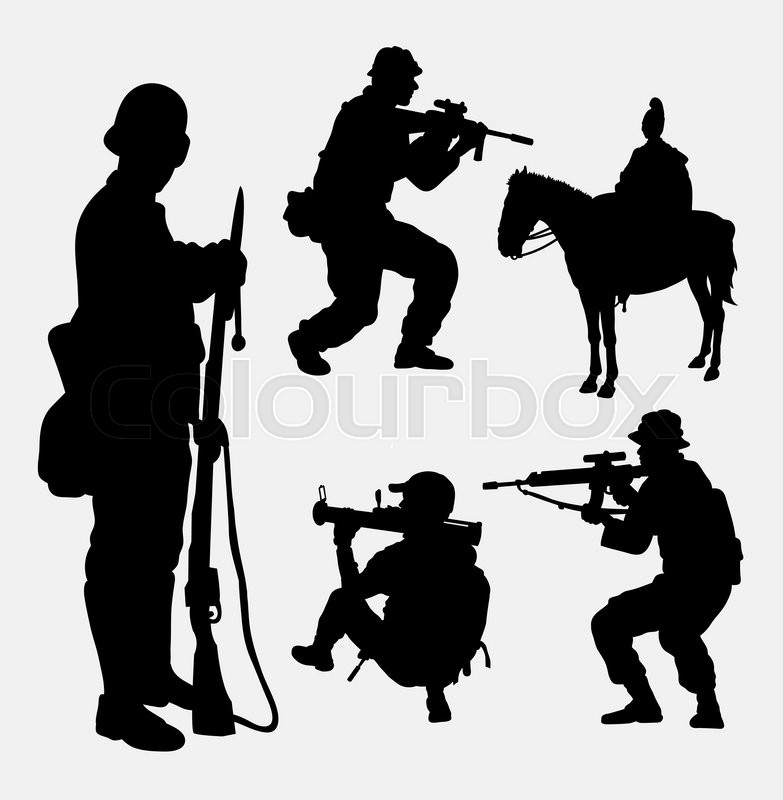 783x800 Military, Soldier, Army, Shooting Activity Silhouette. Good Use