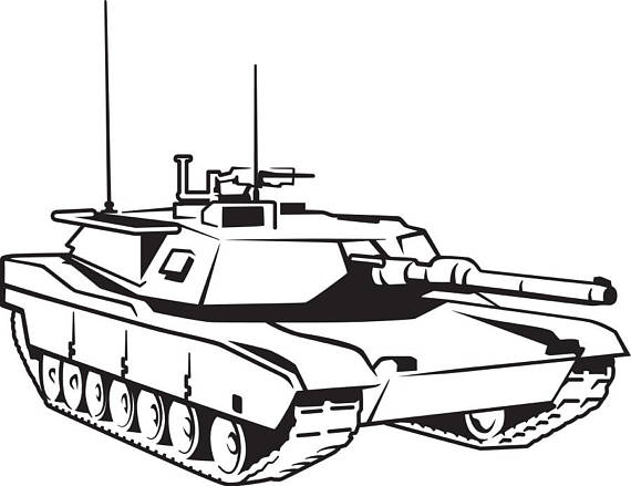 570x439 Military Tank Svg