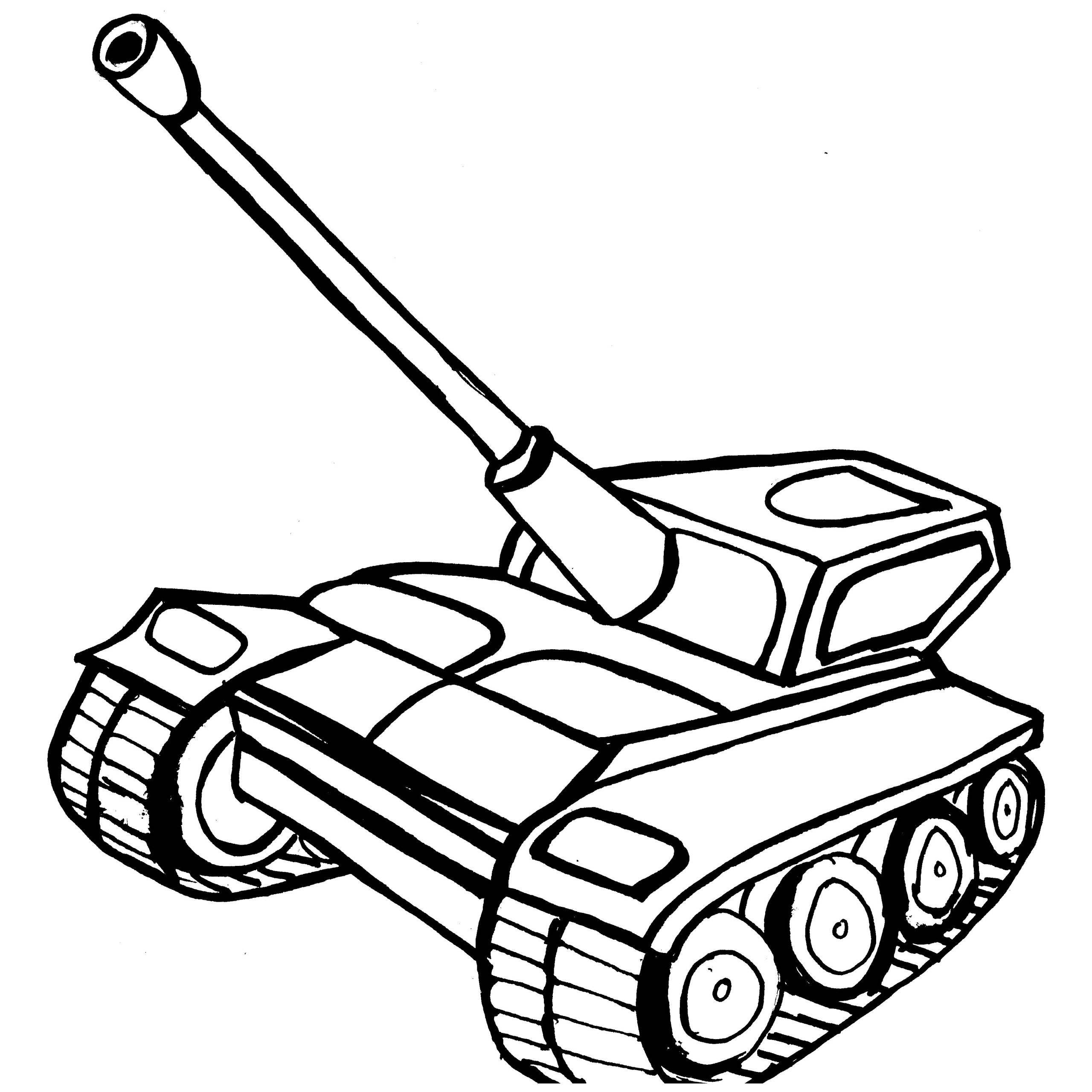 How to draw a military tank step by step - partnerlkak