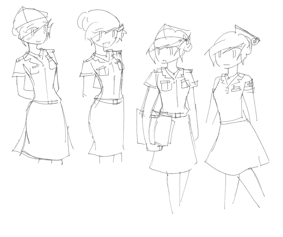 900x753 Piri's Military And Nurse Uniforms During Wwii By Mizuryuukh105