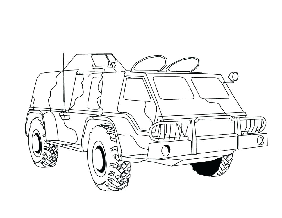 Military Vehicles Drawing