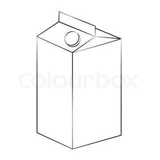 320x320 Isolated Milk Carton Box And Mug Stock Vector Colourbox