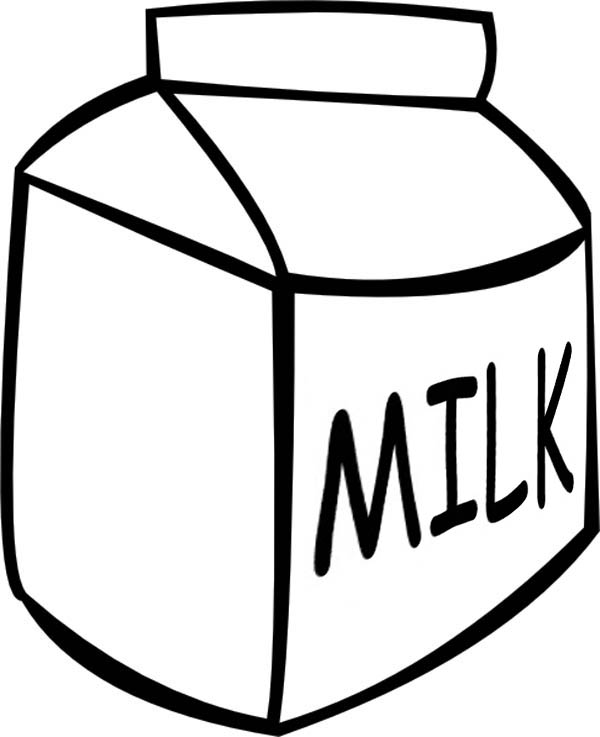 600x737 Picture Of Milk Carton Coloring Page
