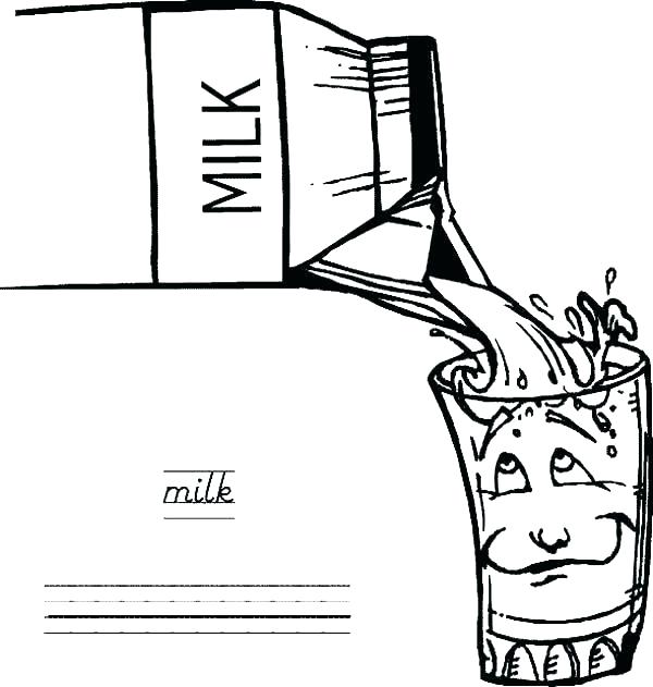 600x631 Milk Coloring Page Milk Coloring Page Milk Carton Coloring Page