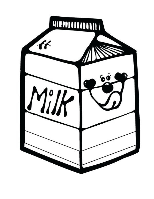 600x776 Milk Coloring Page Milk Jug Coloring Page