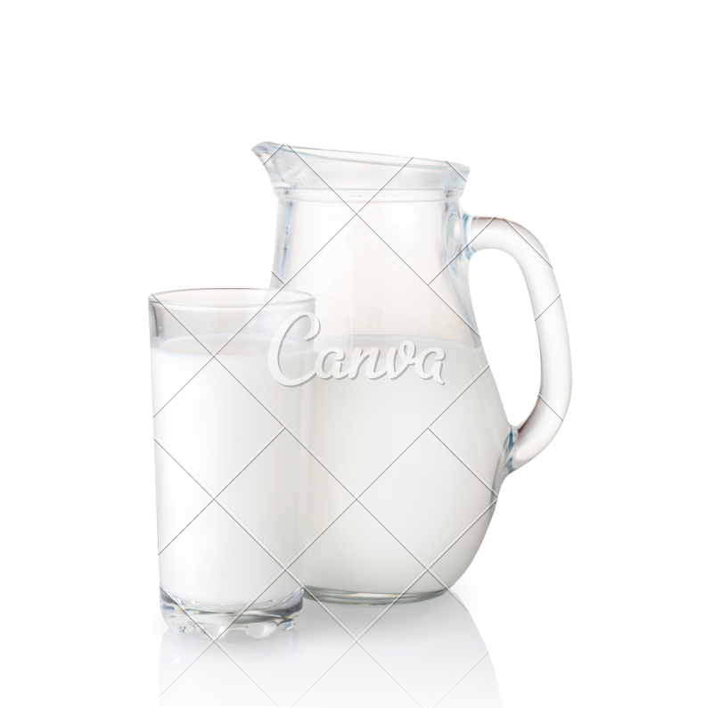 800x794 Milk Jug And Glass