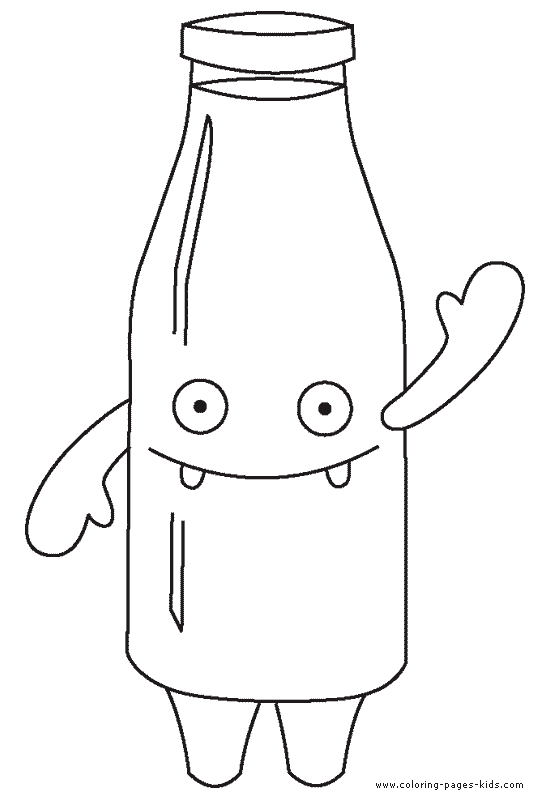 550x800 Bottle Of Milk Color Page