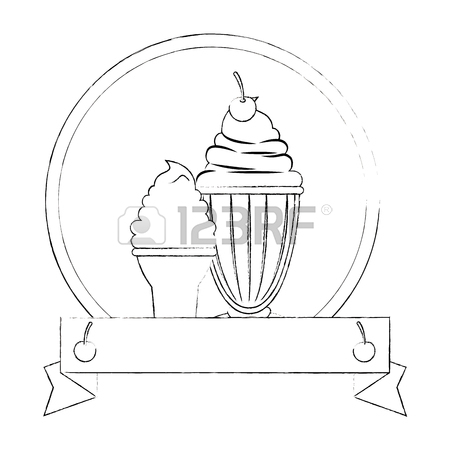 450x450 Sweet Milkshake Image Over White Background Graphic Royalty Free