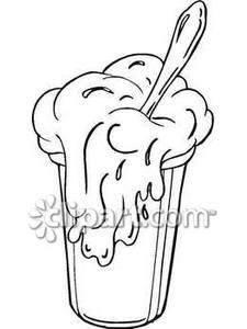 225x300 And White Milkshake With A Spoon