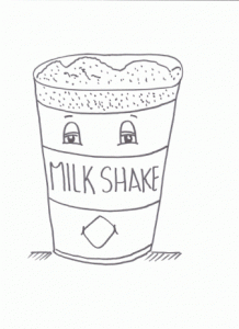 218x300 Milkshake Coloring Pages For Kids