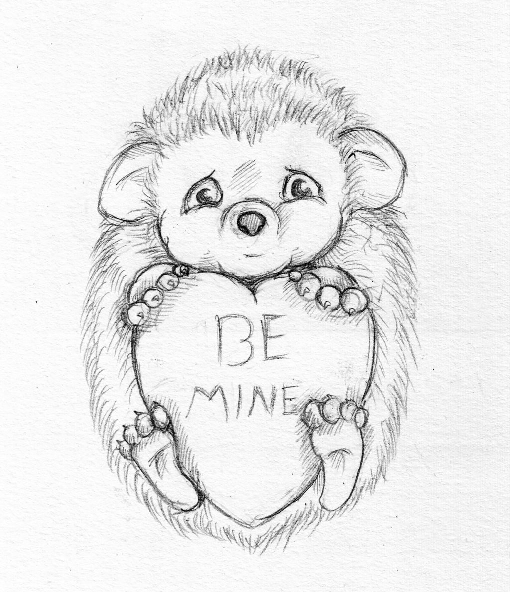 1024x1187 Sketch Of Monkey Be Mine Heart Graphic