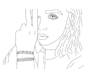 300x250 29 Images About My Outline Drawings On We Heart It See More