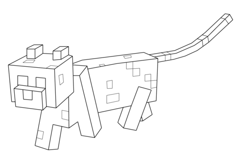 480x314 Minecraft Ocelot Coloring Page Free Printable Coloring Pages