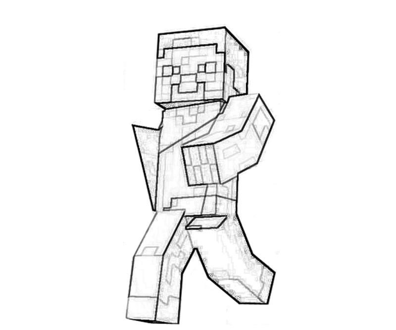 800x667 Minecraft Character Yumiko Fujiwara Minecraft Coloring
