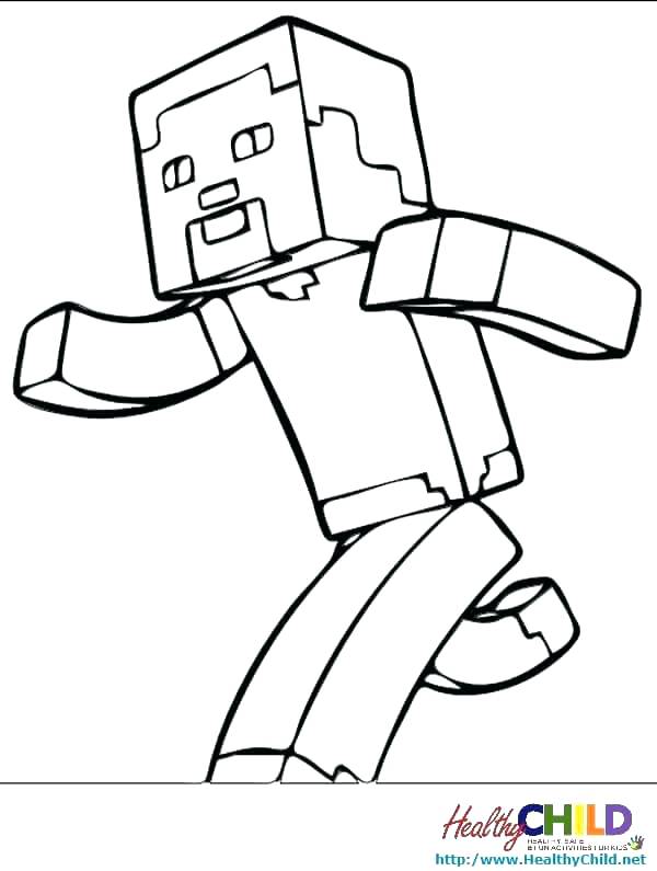600x795 Coloring Pages For Minecraft Coloring Page Drawing Inspired By 1