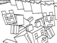 200x150 Minecraft Wolf Coloring Pages New Minecraft Coloring Pages
