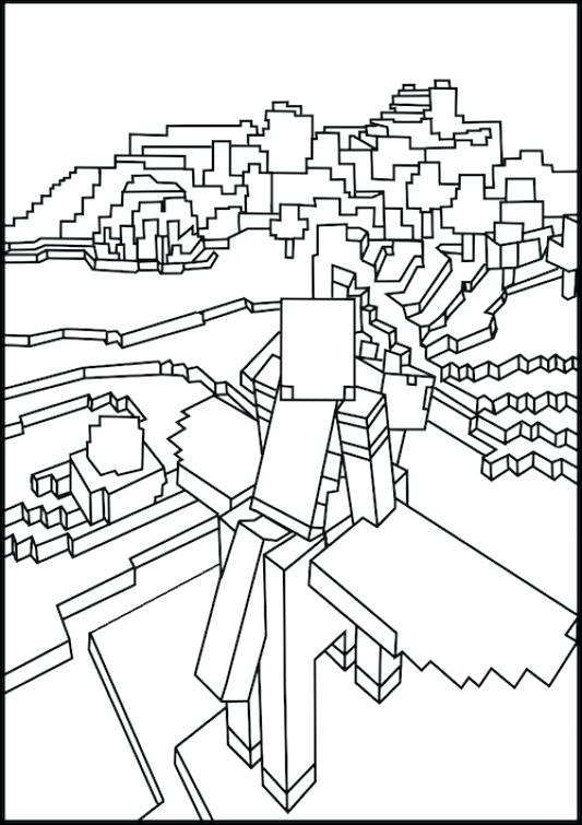 533x755 Minecraft Coloring Book