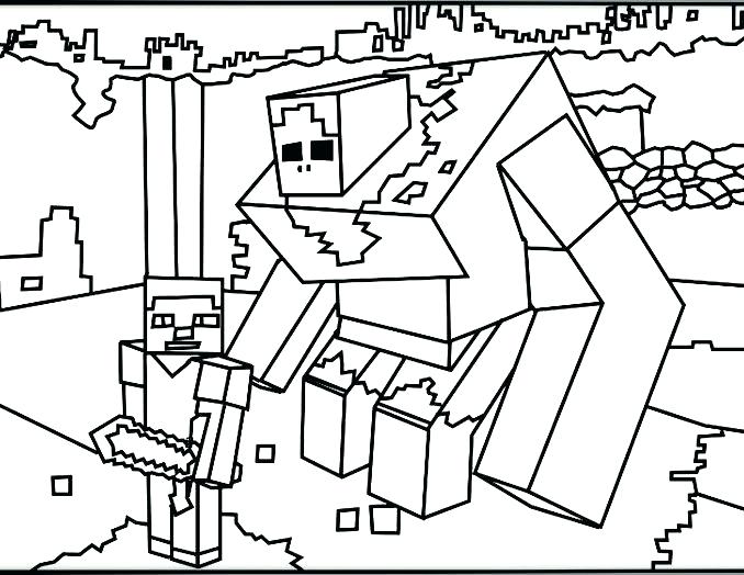 678x524 Minecraft Coloring Pages Printable Printable Coloring Pages