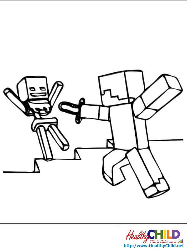 600x796 Minecraft Creeper Coloring Pages