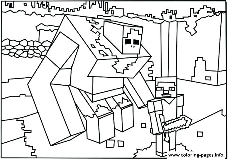 750x524 Minecraft Girl Coloring Pages Creepers Printable Coloring Page