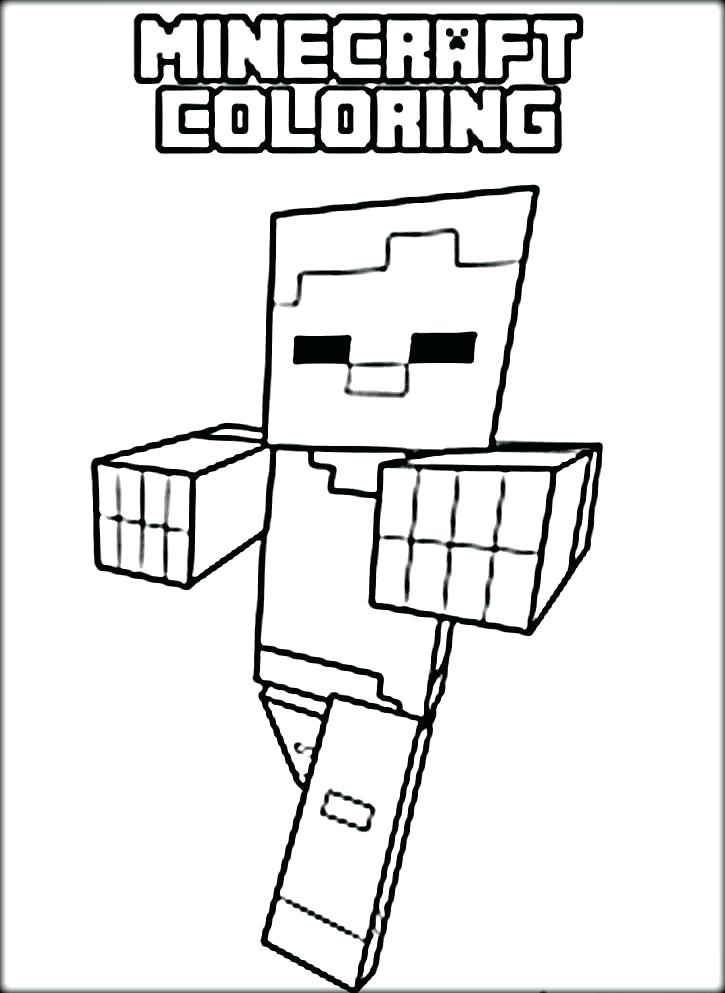 725x993 Printable Minecraft Creeper Coloring Pages Color Page Home
