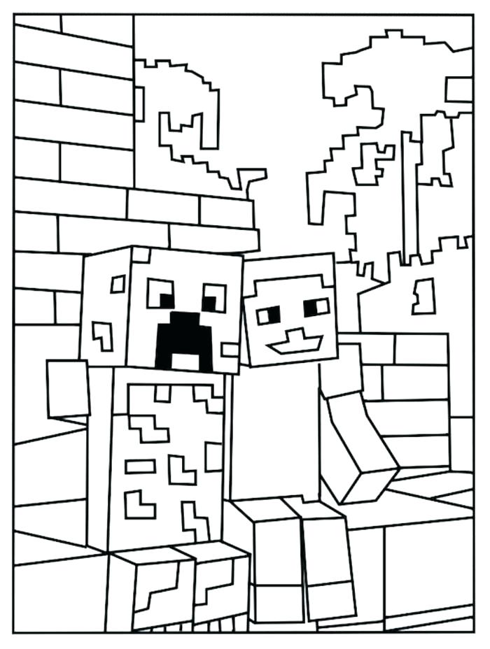 700x928 Best Coloring Pages Of Minecraft As Well Sword Creeper C