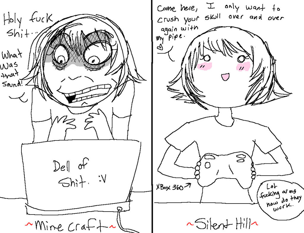 1021x783 Minecraft Scares Me By Accursedasche