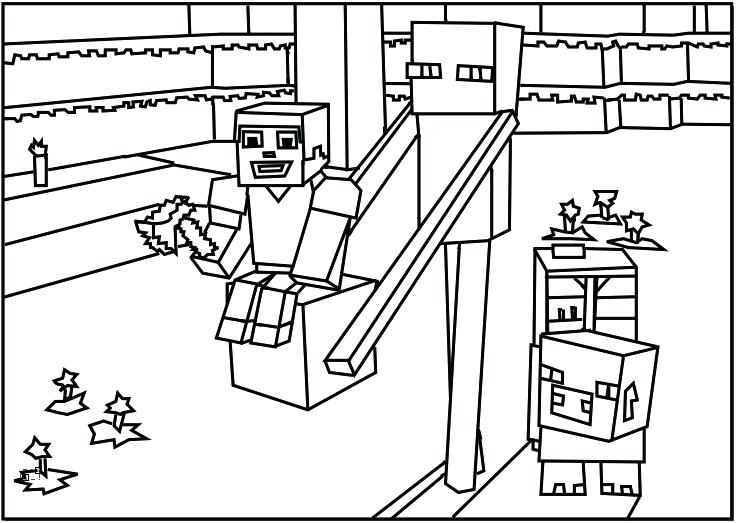 736x523 Minecraft Coloring Pages To Print Printable Coloring Page