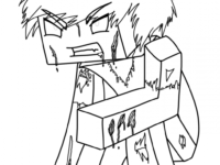 200x150 Minecraft Herobrine Coloring Pages New Minecraft Herobrine