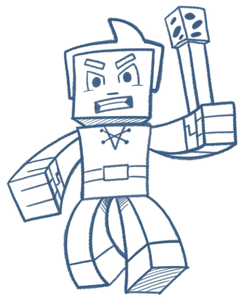 824x1024 Learn How To Draw Your Own Minecraft Style Characters!