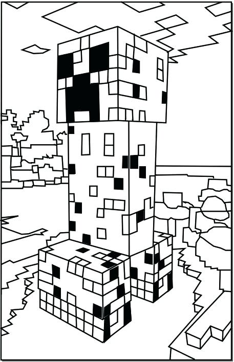 457x708 Top Printable Minecraft Coloring Pages Online