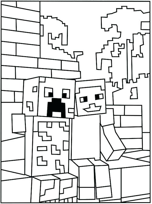 500x668 Minecraft Coloring Pages Printable Printable Coloring Pages