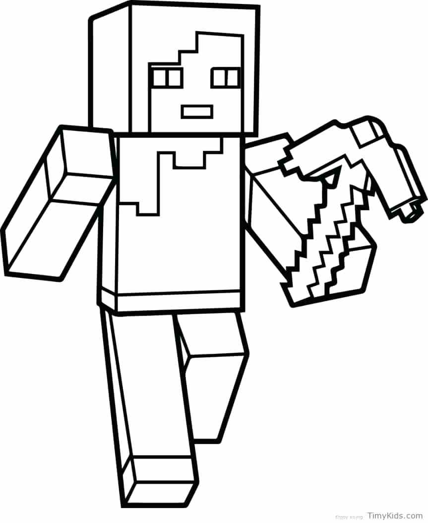 863x1054 World Minecraft Wolf Coloring Pages To Print Sword Minecraft Steve