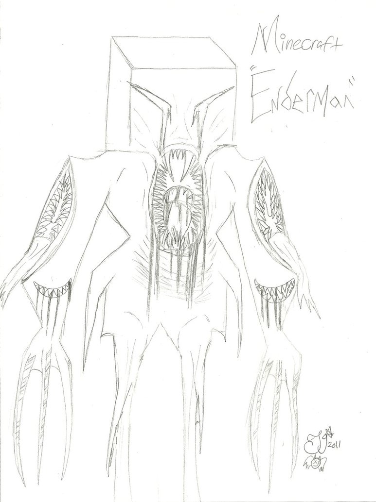 773x1034 Minecraft Enderman Horror Movie Style By Insanitycuervo