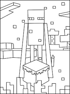 224x300 Minecraft Enderman Coloring Page Art Lessons