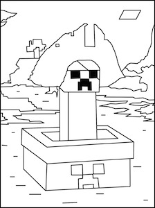 224x300 Minecraft Pirate Coloring Page Minecraft Kids