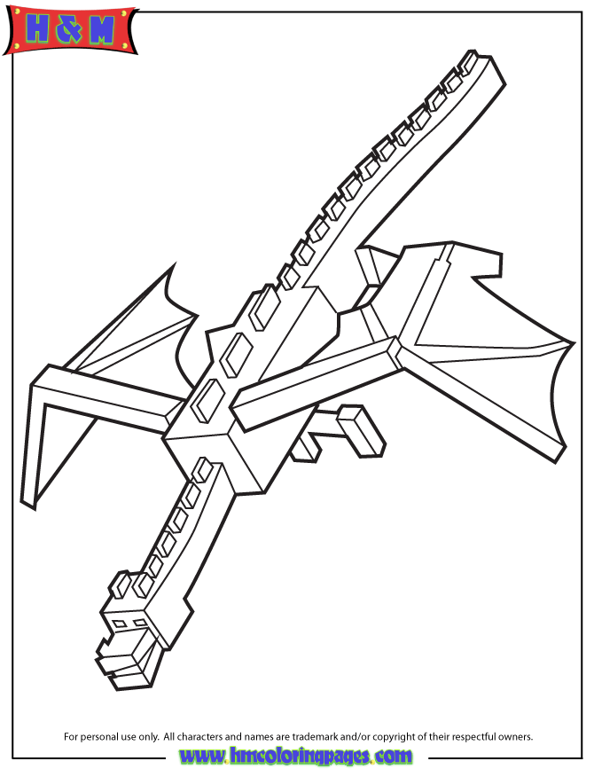 670x867 Cool Ender Dragon Coloring Page H Amp M Coloring Pages