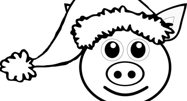 735x400 Animal Coloring Coloring Page Farm Animal Pig Coloring Pages