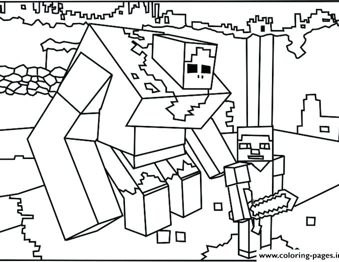 678x524 Minecraft Wolf Coloring Pages