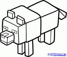 236x200 Minecraft Character Coloring Pages Free Simple