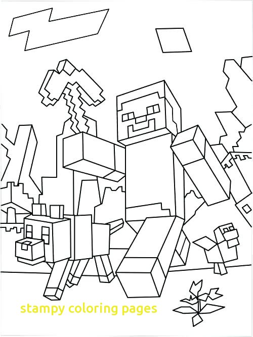 500x667 Stampy Coloring Pages