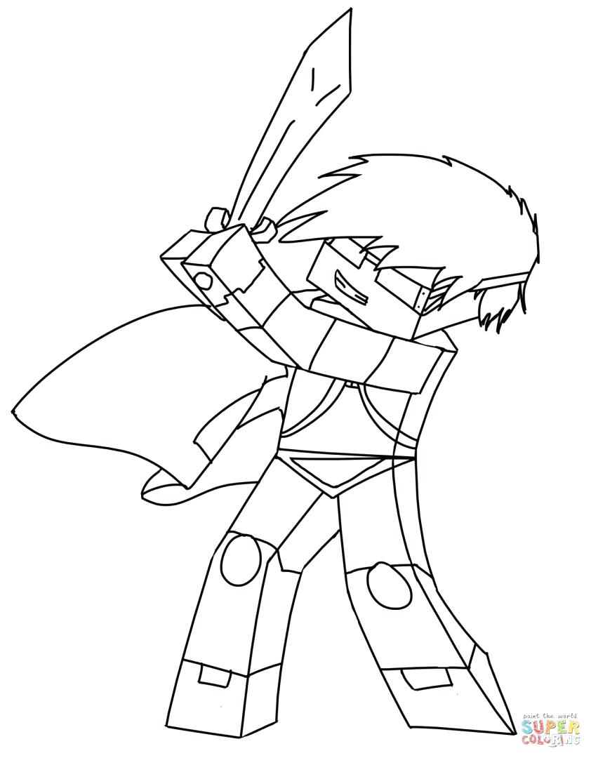 842x1080 Coloring Download Spider Pages For Minecraft Herobrine Printable