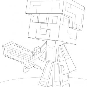 300x300 Coloring Pages Of The Diamond Minecraft Fresh Minecraft Steve
