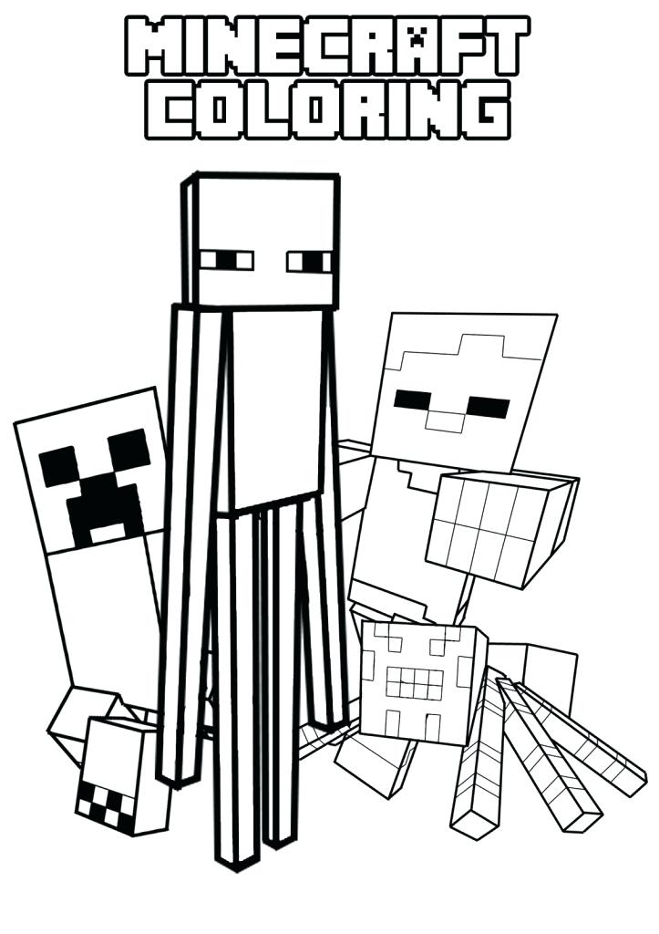 723x1024 Free Minecraft Coloring Pages Coloring Coloring Pages Free