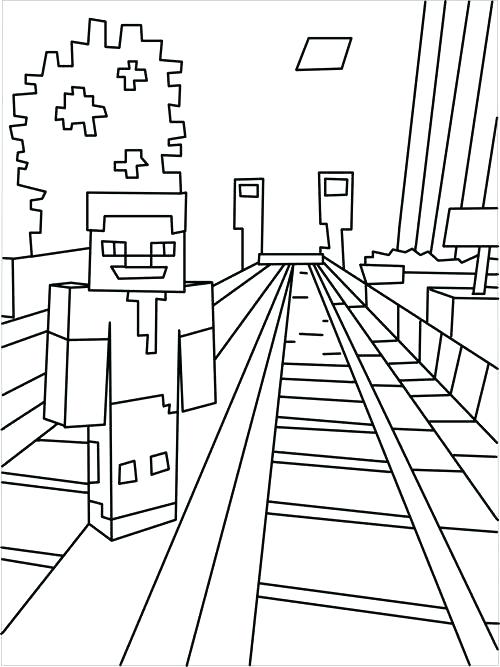 500x667 Beautiful Printable Minecraft Coloring Pages Or Awesome Free