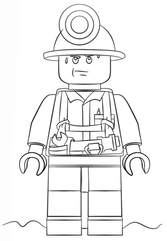 333x480 Lego City Miner Coloring Page Free Printable Coloring Pages