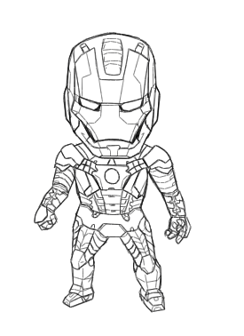 275x378 Iron Mini Mk V (Lineart) By B Dangerous